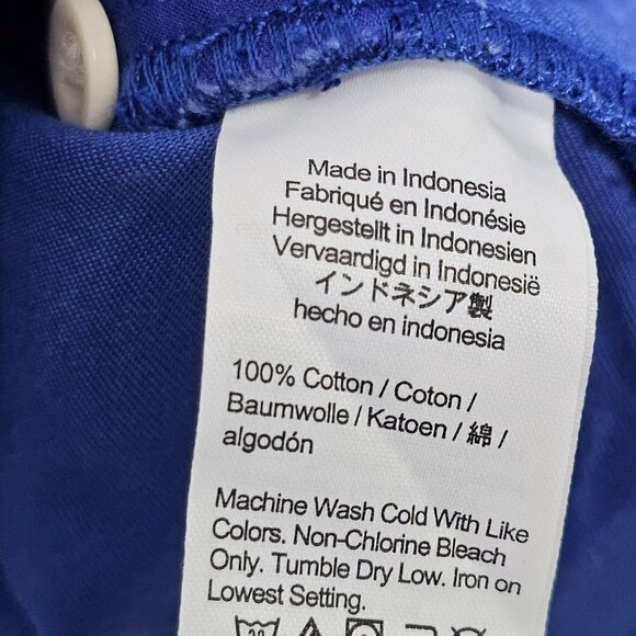 Madewell Mini Shirt Dress in (Re)generative Chino Button-Up Blue Women Small NWT - Picture 13 of 16